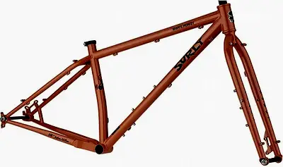 【週末値下げ】SURLY pugsley frame & fork set SURLY* pugsley frame&fork set (candied yam orange) - BLUE