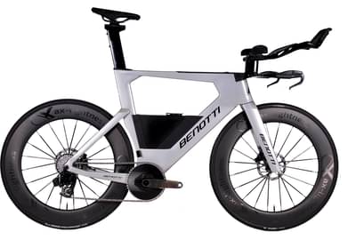 Benotti BLADE TRI SRAM Force AXS E1 incl. Powermeter, 1x12, ULTRA 80C - Silver Rainbow