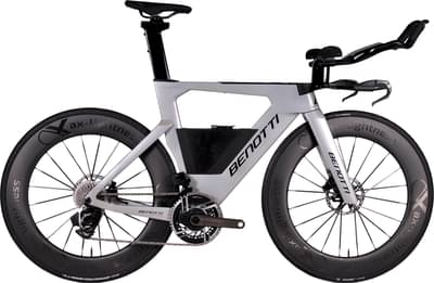 BENOTTI BLADE TRI SRAM Red AXS incl. Powermeter, 2x12, ULTRA 80C - Silver Rainbow