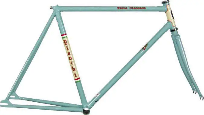 Bianchi Pista フレームのみ　サイズ49 Bianchi Super Pista Celeste Frameset #5 – le velo Cycling Workshop