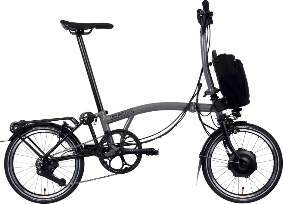 BROMPTON Electric P Line Urban with Roller Rack