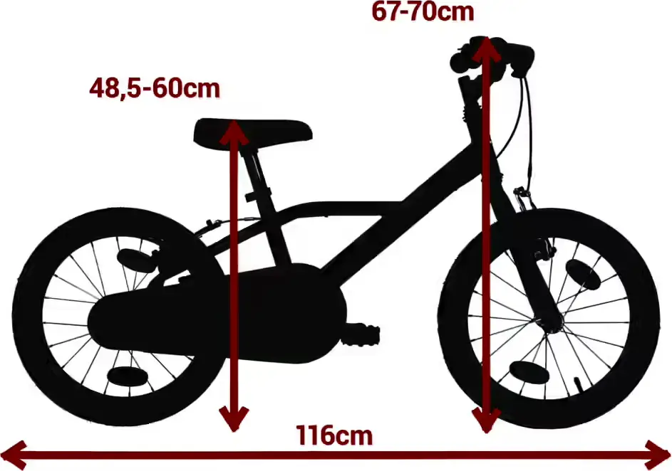 2023 B’TWIN 16 Inch KIDS BIKE Doctogirl 500 46 YEARS OLD Specs