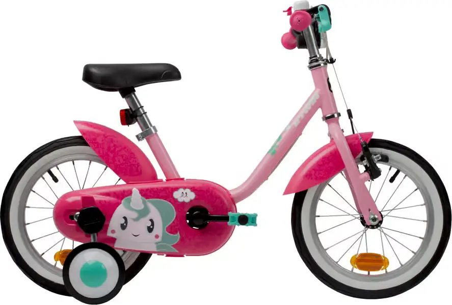 2023 B’TWIN KIDS 14" BIKE UNICORN 500 35 YEARS OLD Specs
