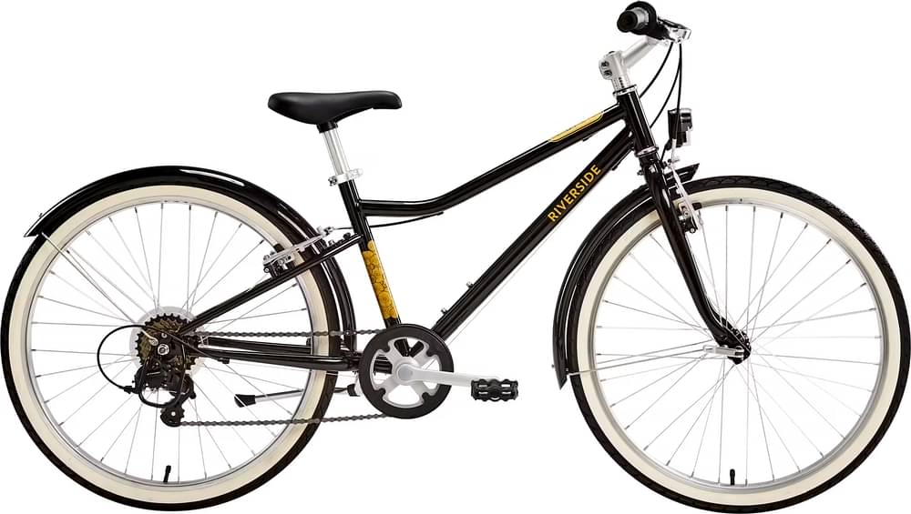 BTWIN Kids' 9-12 Years 24" Hybrid Bike Riverside 500