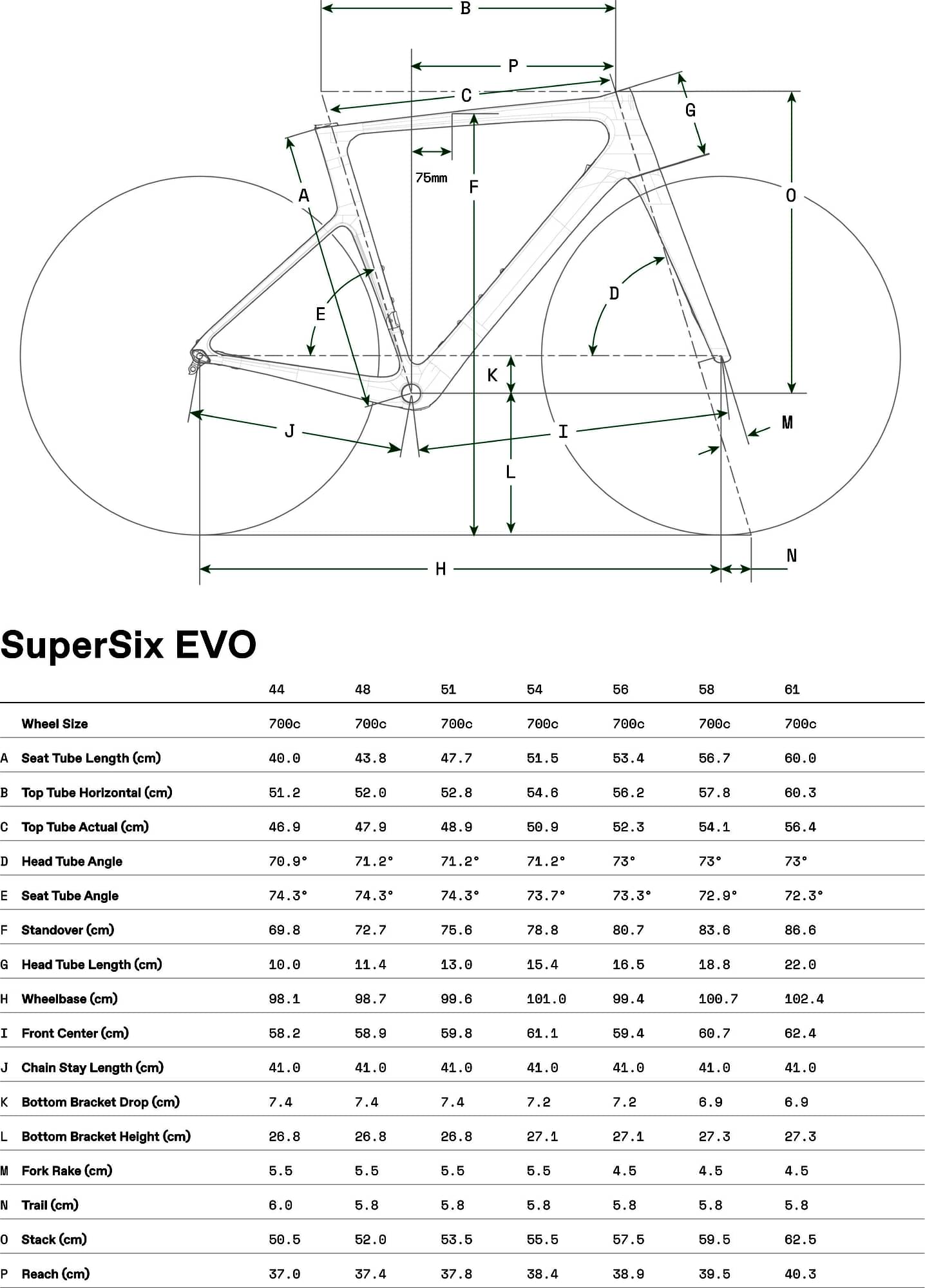 Cannondale Supersix Evo Cannondale Quick Frame Size Chart 2023