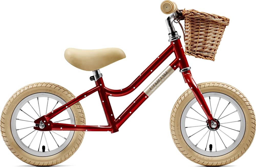 Creme Mia 12” Red Polka
