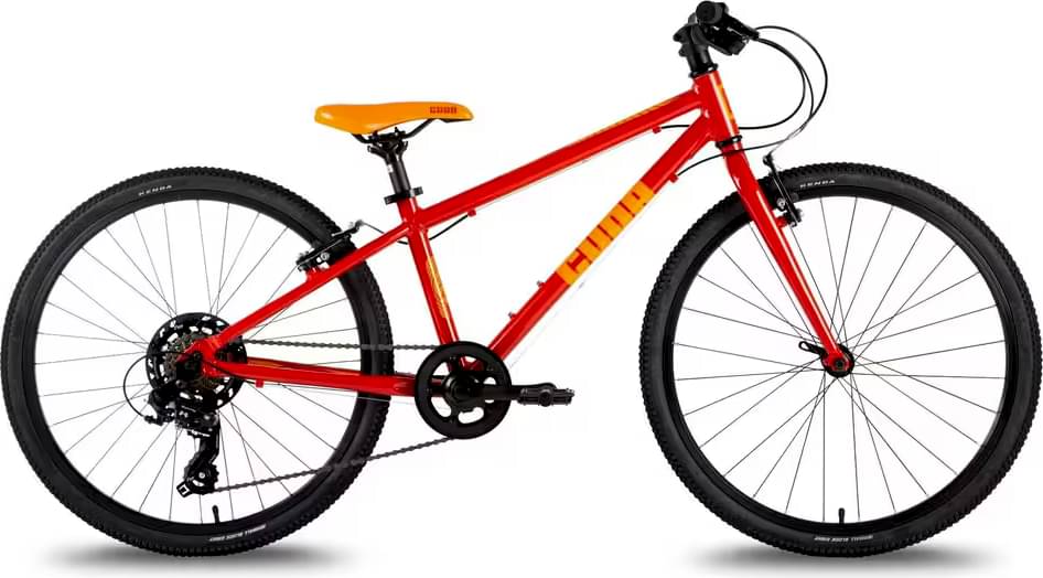 CUDA Lightweight Kids Mountain Bike for 7-10 Year Old Children 7 Speed 24 Wheel