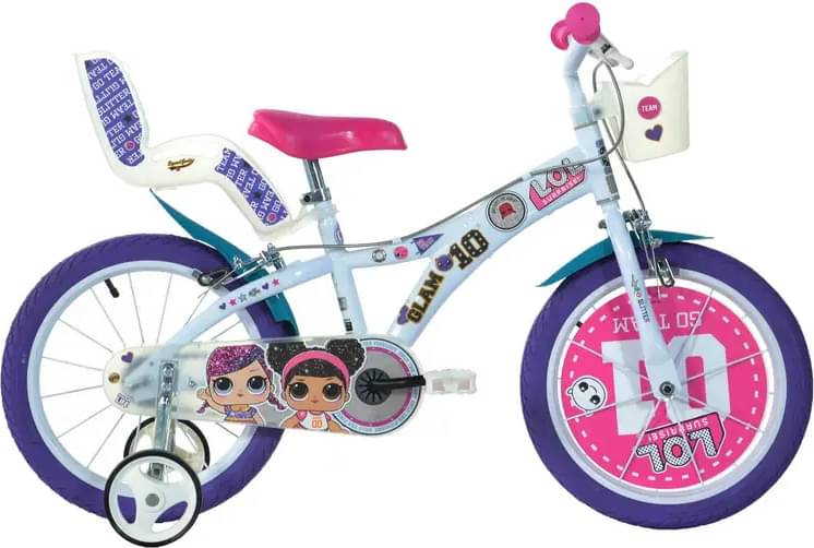 DINOBIKES L.O.L Surprise! 16" Bikes with Removable Stabilisers