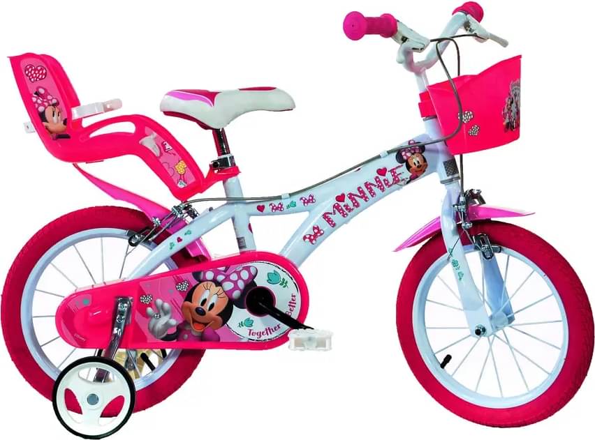 DINOBIKES Minnie 16" Bikes with Removable Stabilisers