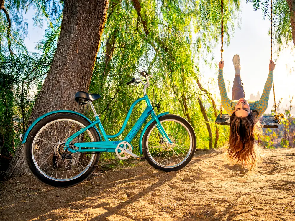 Vélo Électrique Electra Townie Go! 7D EQ Bosch – Vert Pétrole – Trek Bicycle