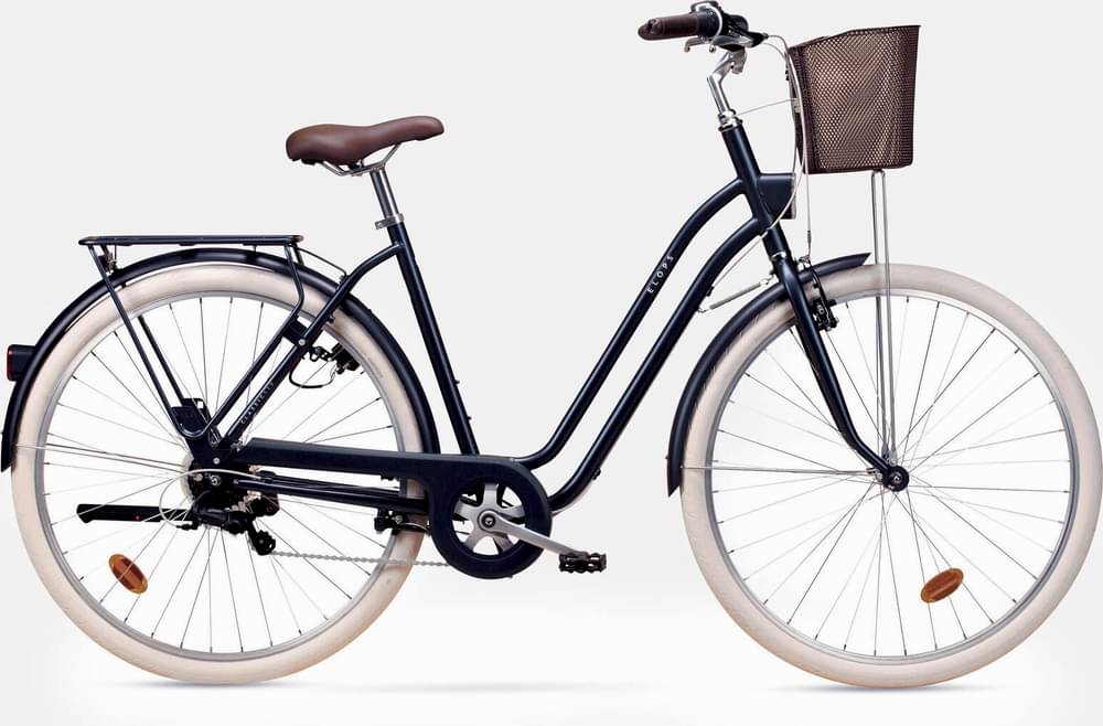 Elops Fully-equipped, 6-speed low frame city bike