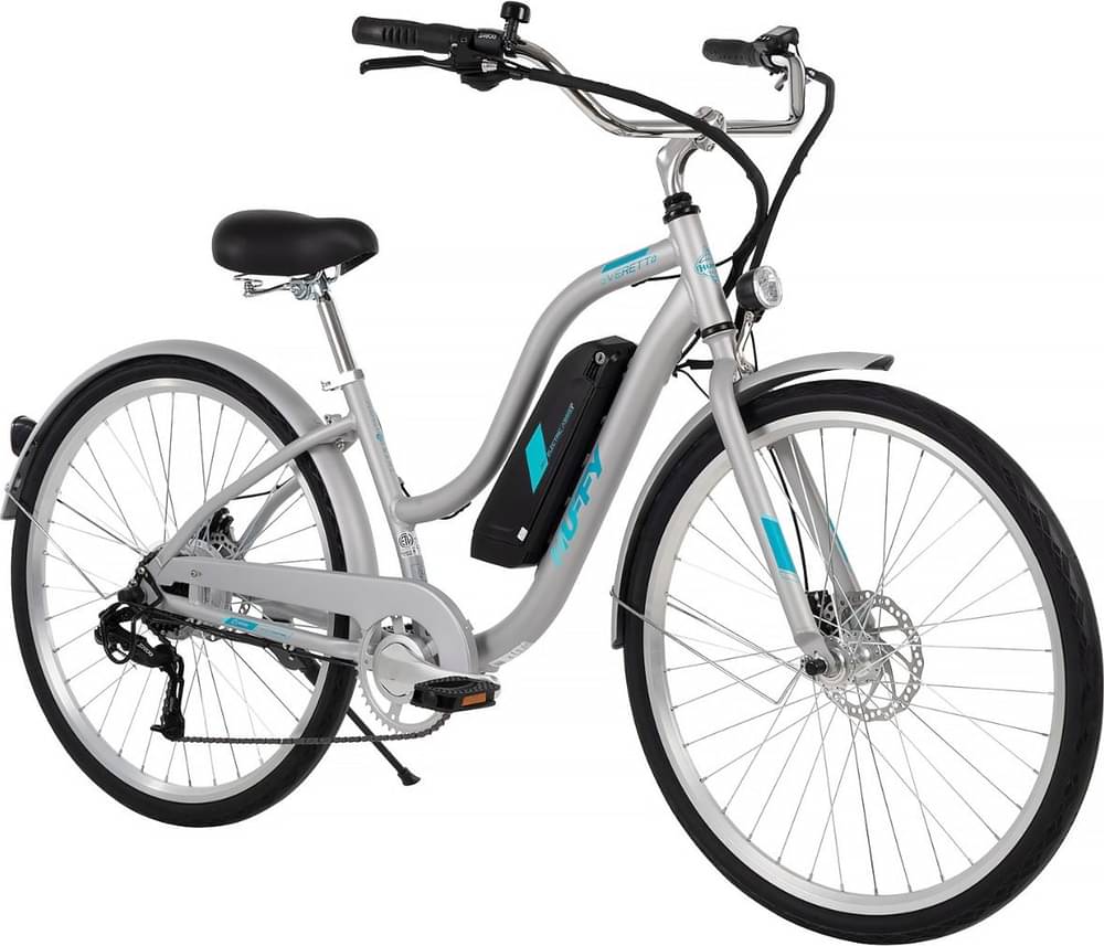 Huffy Everett + Women's 27.5" Electric Comfort Bike