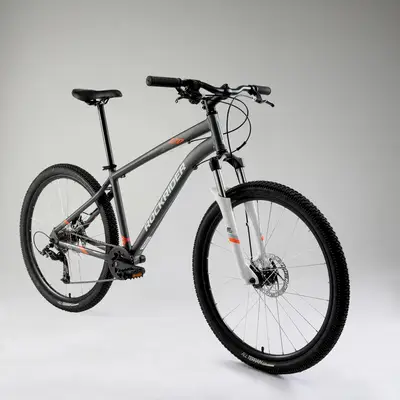 Rockrider 自転車 27.5インチ グレー 7段変速、９～11歳向き 2023 Rockrider 27.5-inch, 9-speed single-chainring mountain bike
