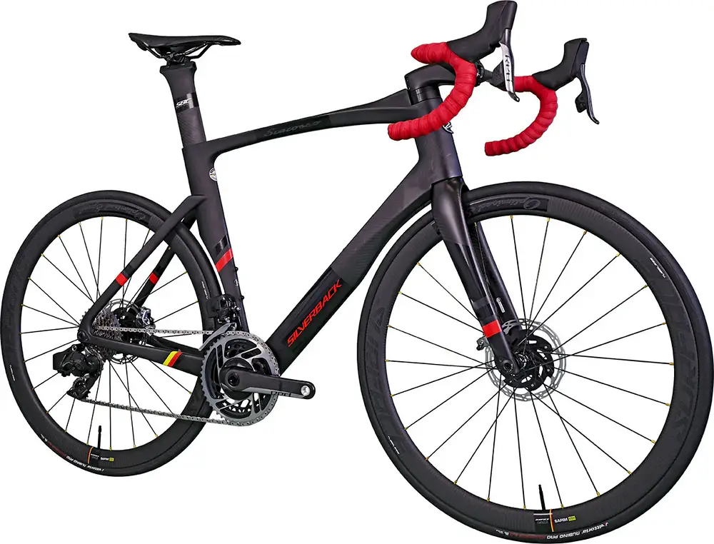 2022 Silverback Scarosso Red AXS incl Power Meter w Surface Carbon ...
