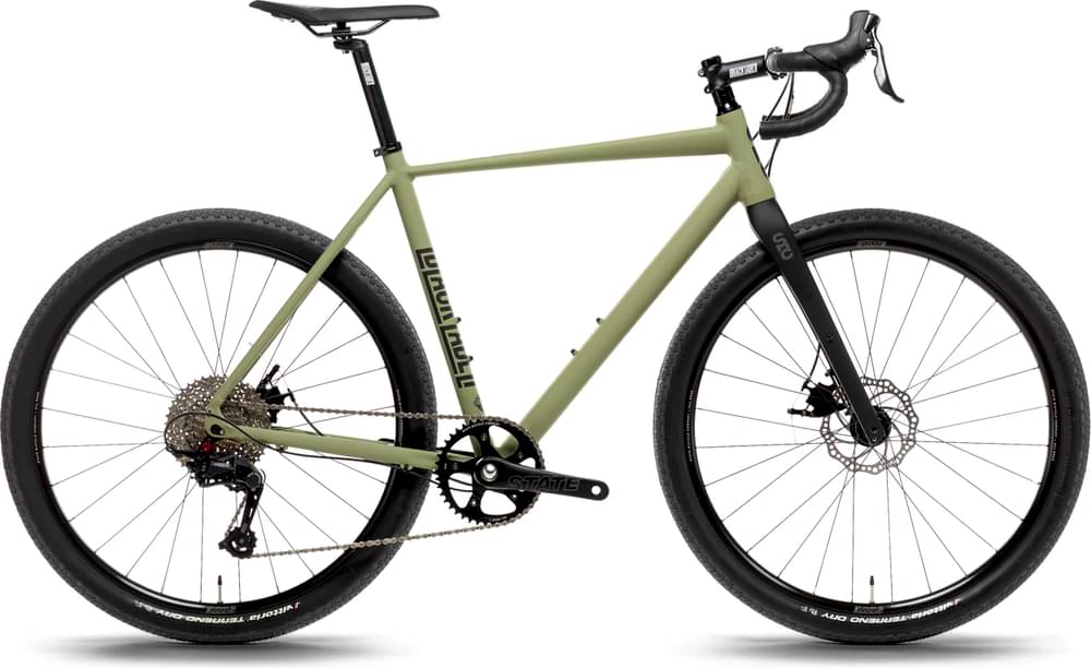 Statebicycleco 6061 Black Label All-Road Matte Olive 650b