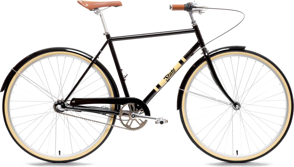 Statebicycleco City Black & Tan 3 Speed