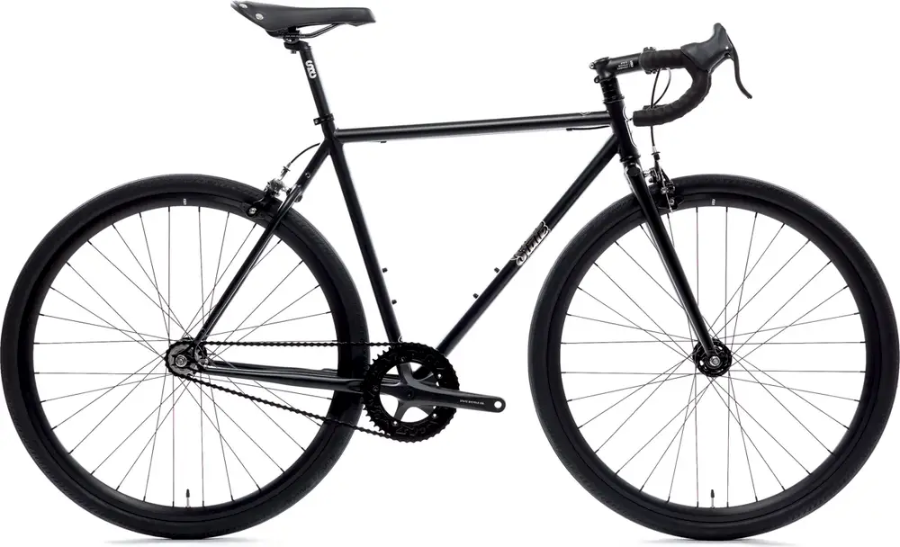 2024 State Bicycle Co. 4130 Matte Black / Mirror Fixed Gear / Single ...