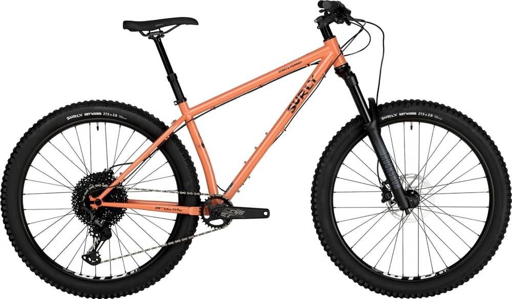 Surly Karate Monkey Peach Salmon Sundae - Rock Shox 35 Gold RL