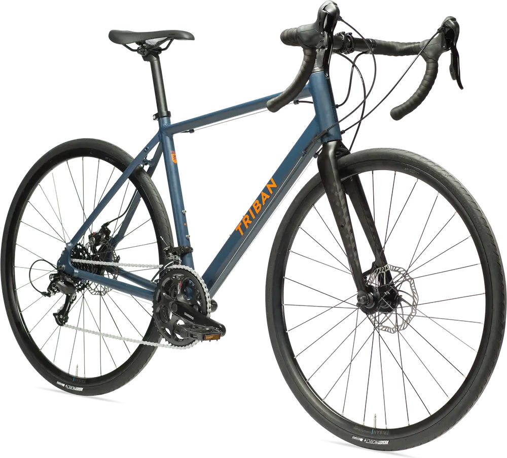 2023 TRIBAN Comfortable, light carbon fork and disc brake road bike