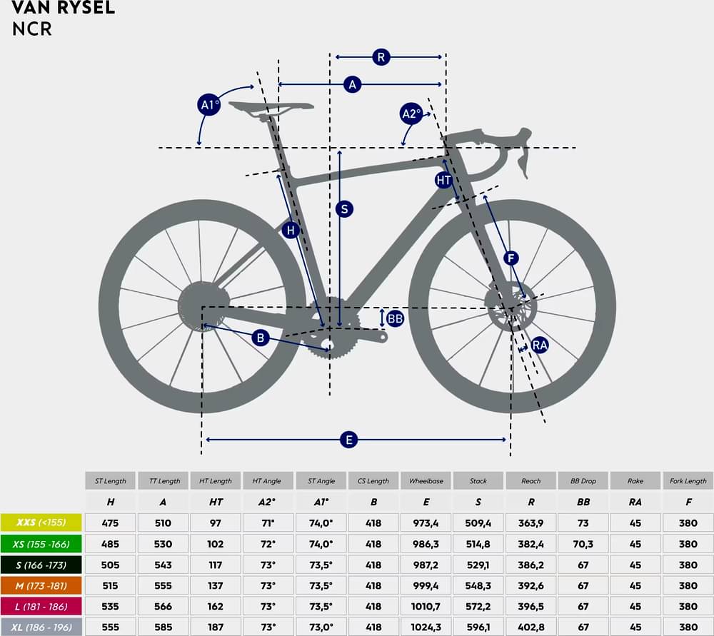 VANRYSEL Road Bike NCR CF Tiagra