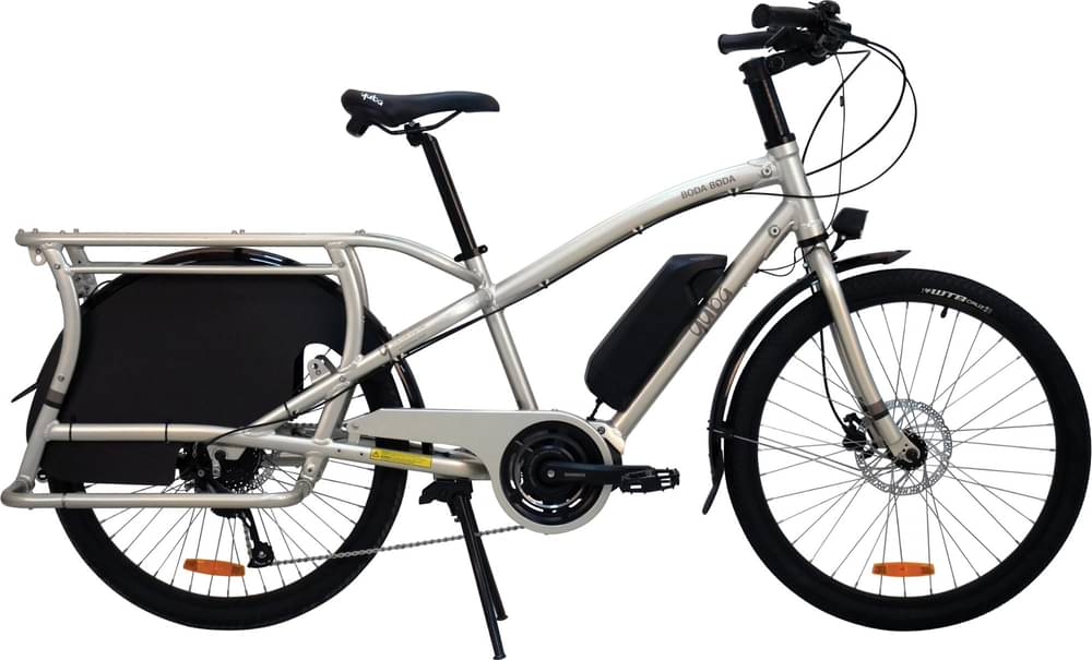 Yuba Boda Boda Electric Cargo Bike Back-to-School Bundle - Step-Over